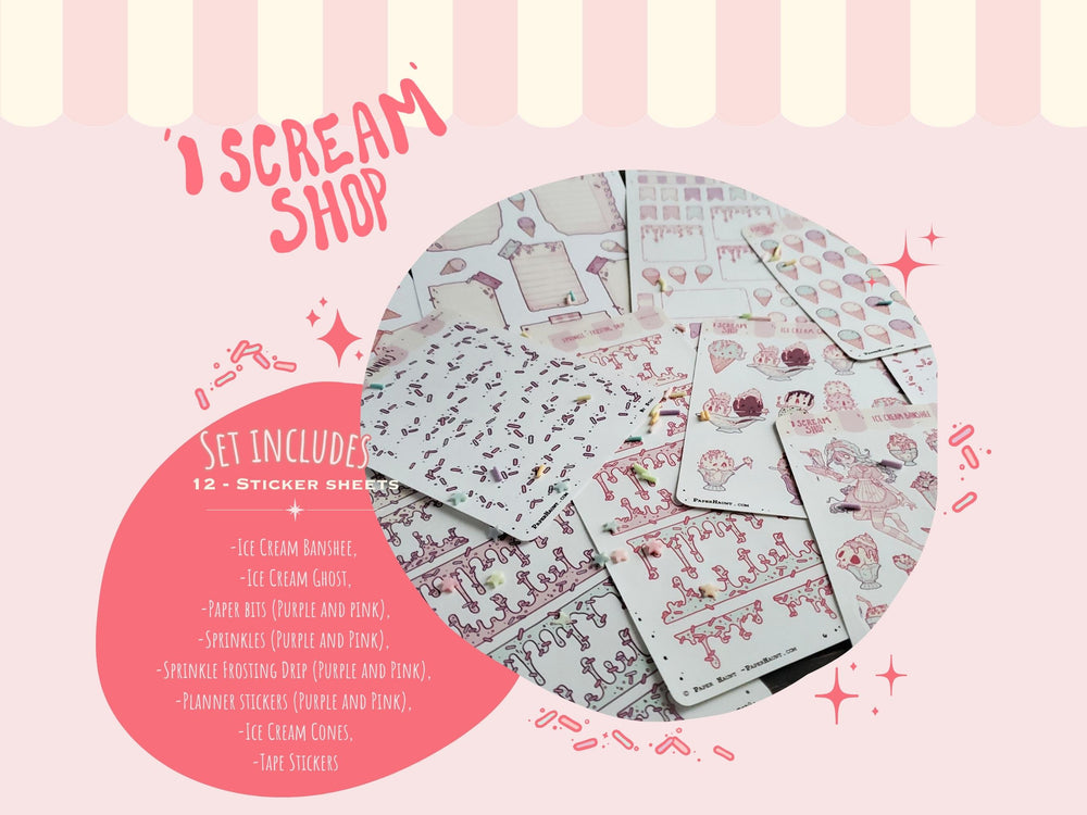 'I Scream Shop' STICKER sheet Collection