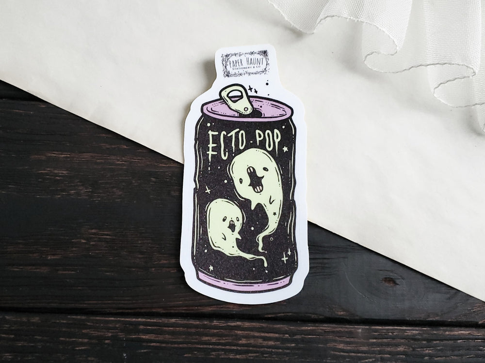 Ecto Pop Ghost Soda Sticker