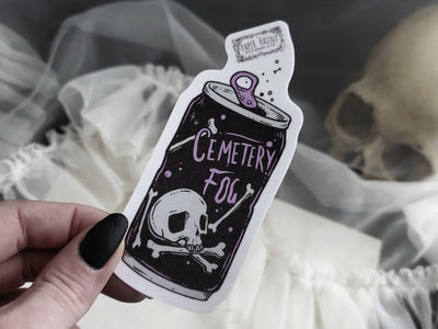 Cemetery Fog Bones Soda Sticker