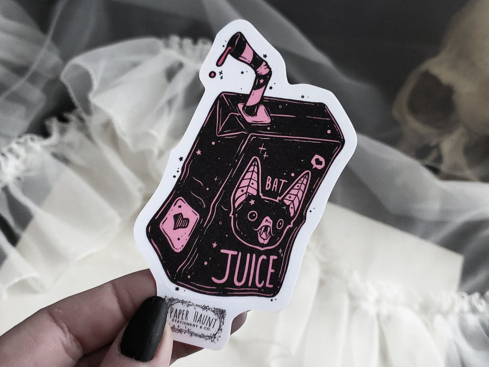 Vampire Bat Juice box Sticker