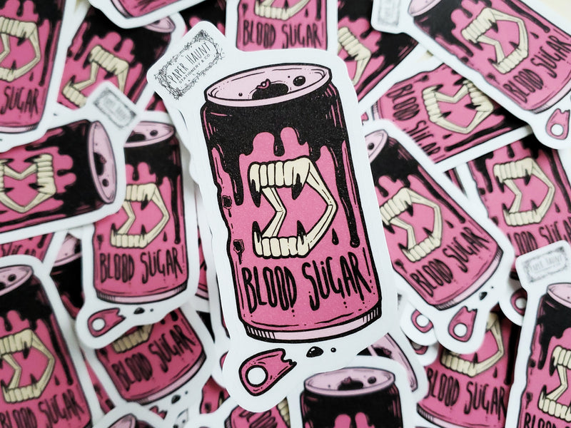 Blood Sugar Vampire Soda Sticker