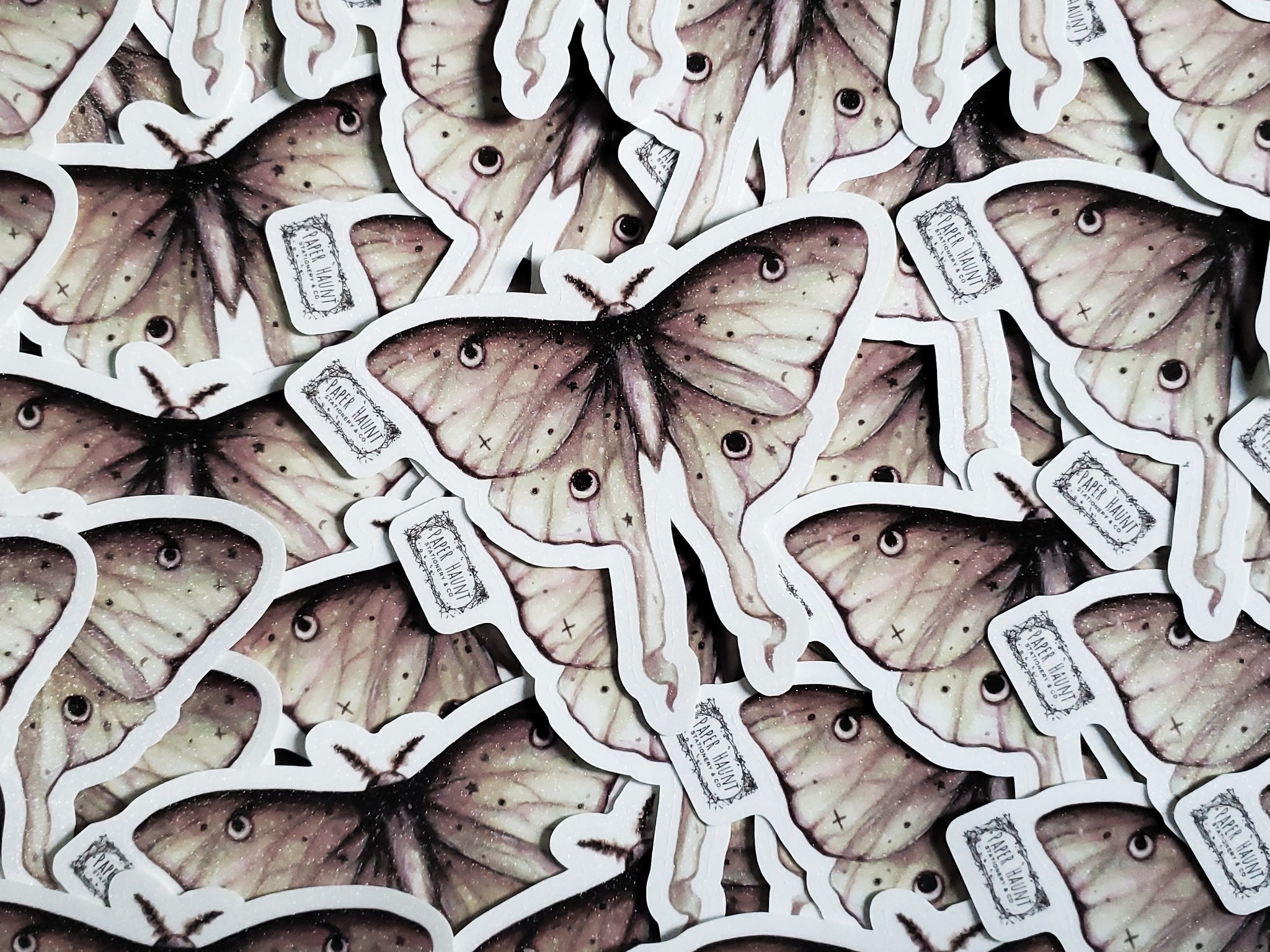 Luna moth sticker