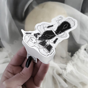 The Librarian ghost sticker