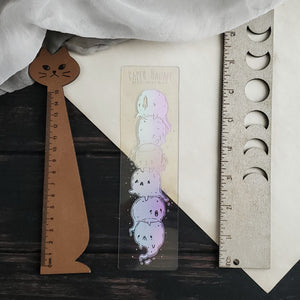 Holo Ghost pile Washi card Bookmark