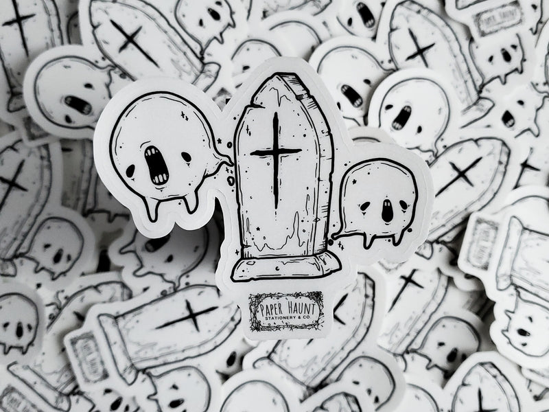 Tombstone Ghost sticker