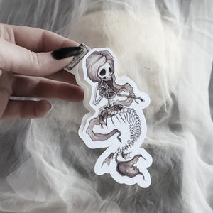 Mermaid skeleton STICKER set