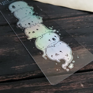 Holo Ghost pile Washi card Bookmark
