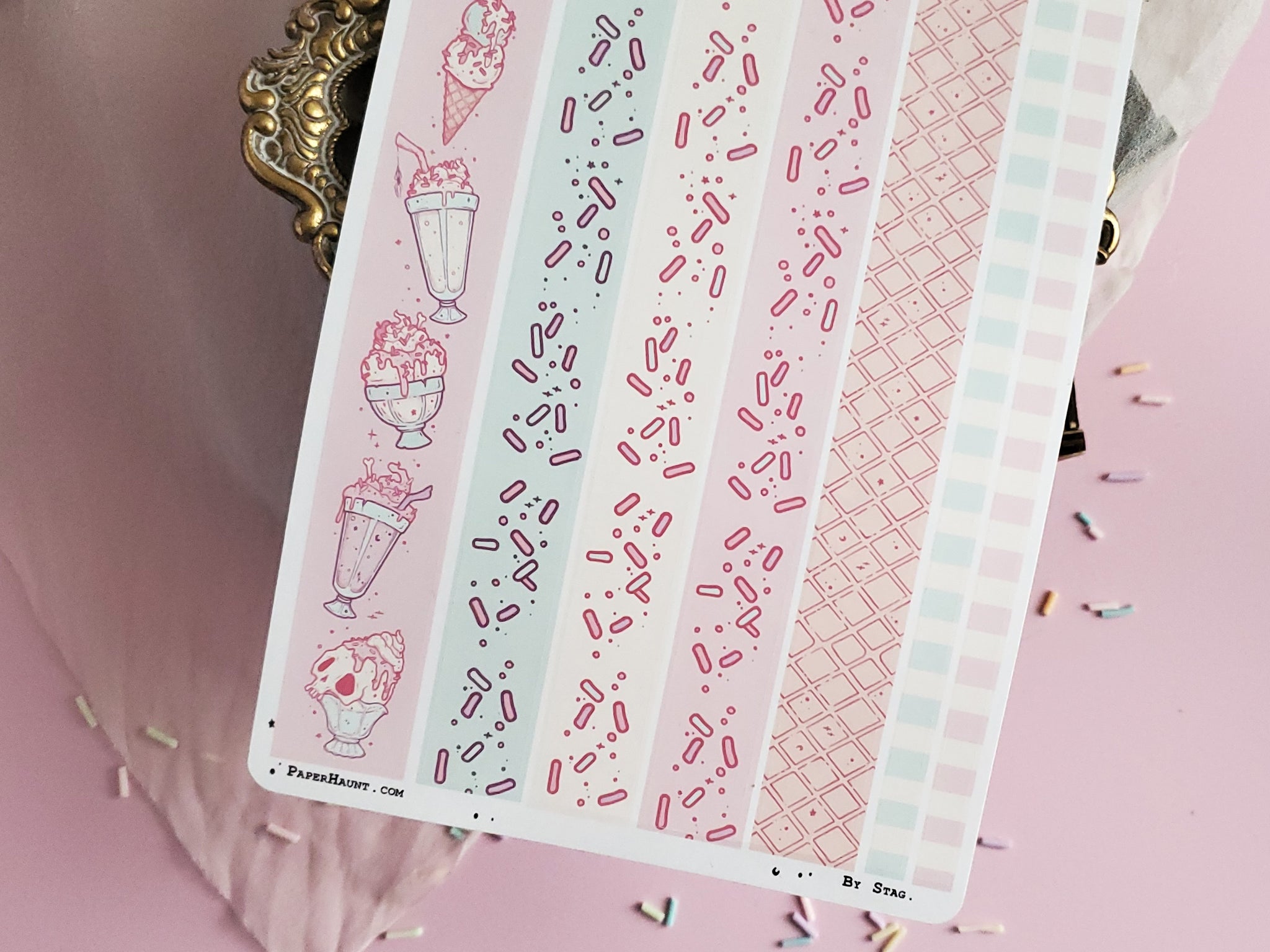 Ice cream tape STICKER sheet