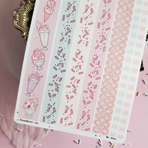 Ice cream tape STICKER sheet
