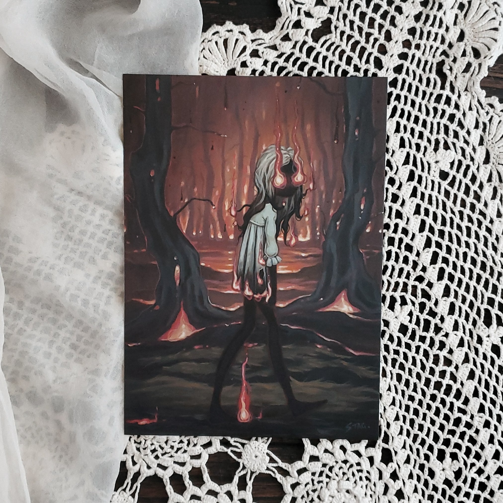 The Ember Witch Art print