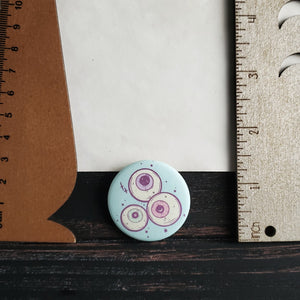 Pastel Eyeballs pin badge
