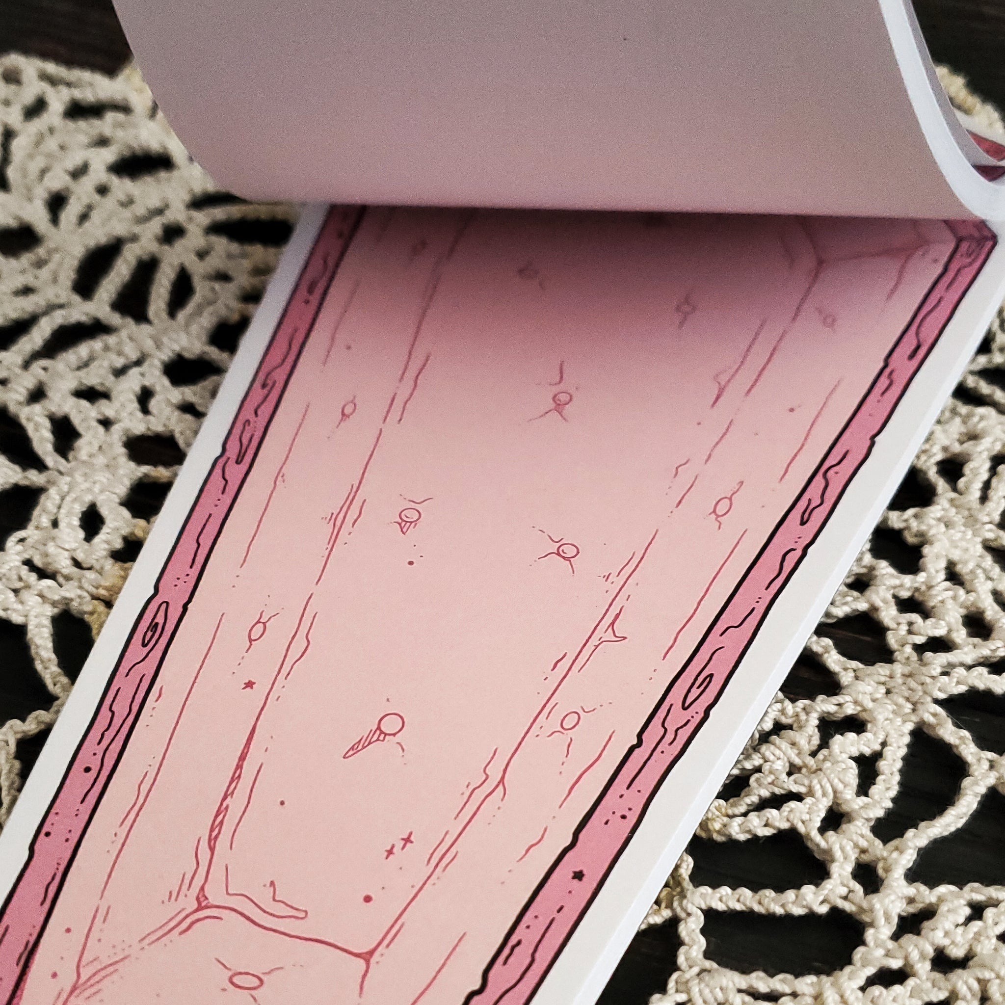 Pink Coffin Notepad