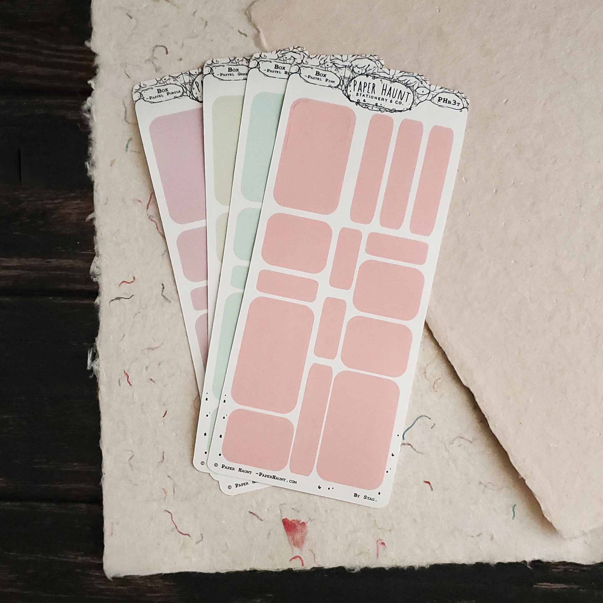 Pastel Planner Box sticker sheet