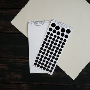 Black and White planner Dot sticker sheet