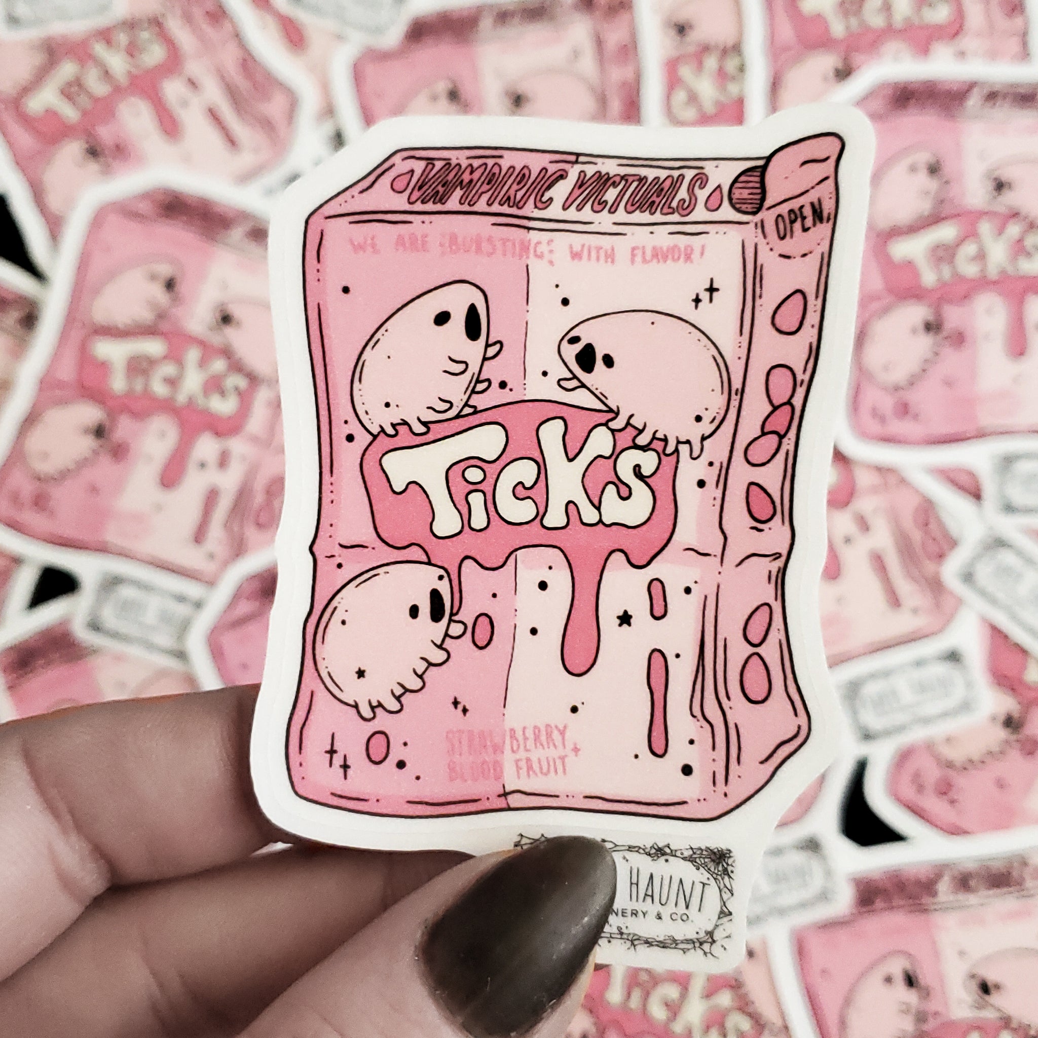 Vampire Candy Ticks sticker