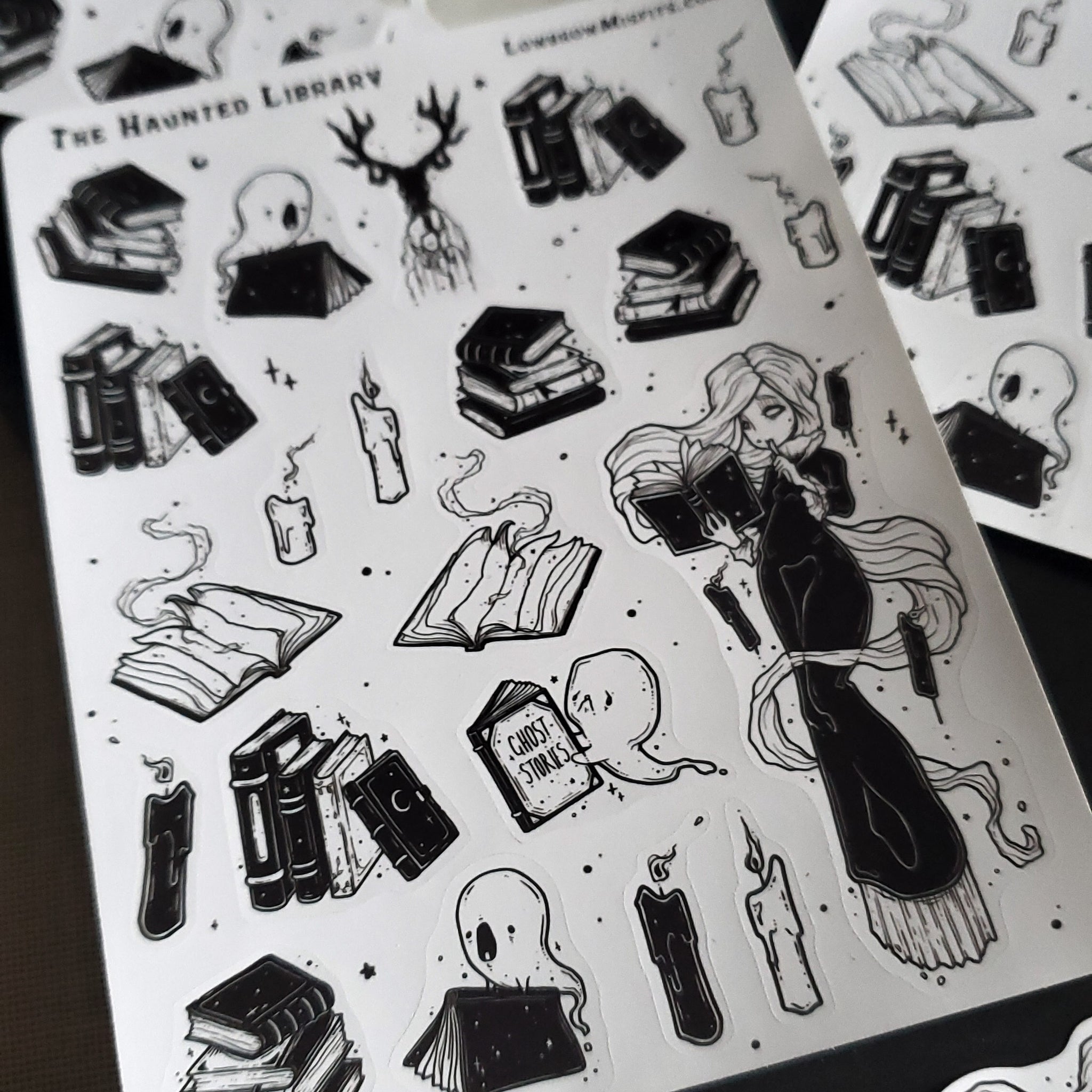 The Haunted Library STICKER sheet