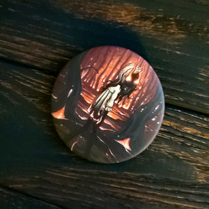 The Ember Witch large pin back button