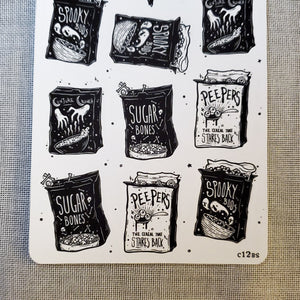 Spooky Cereal STICKER sheet