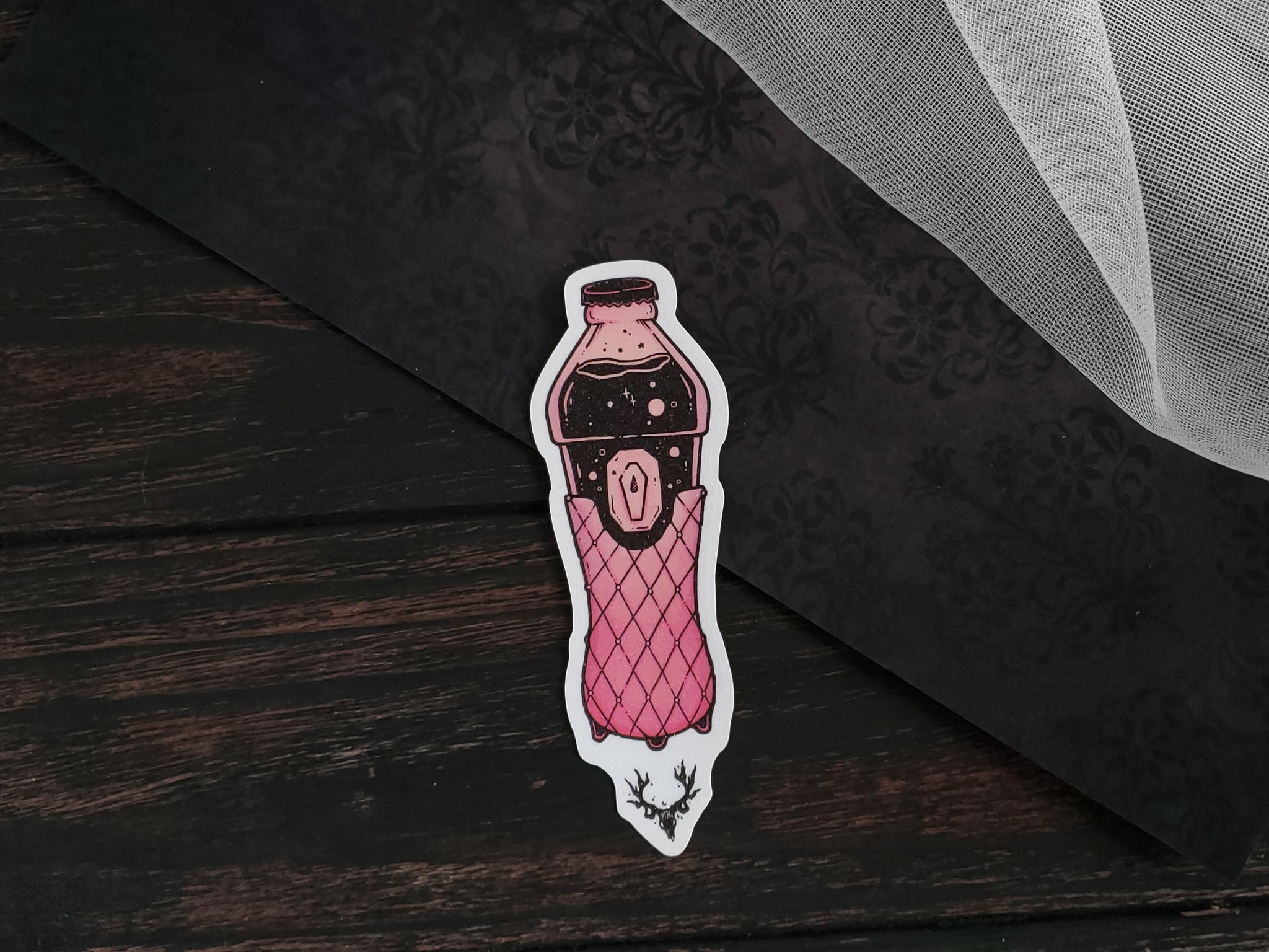 Vampire Soda Bottle Sticker