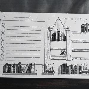 Book Shelf planner note pads