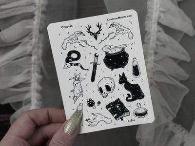Conjure- Witch sticker sheet