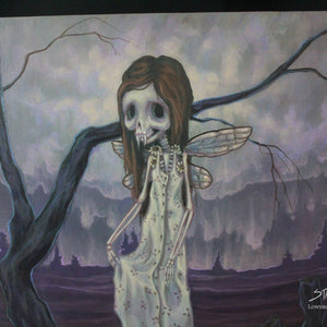 Daisy Bones- Original lowbrow skeleton painting -Lowbrow misfits White Stag Art