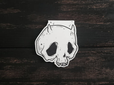 Devil Skull Magnetic Bookmark