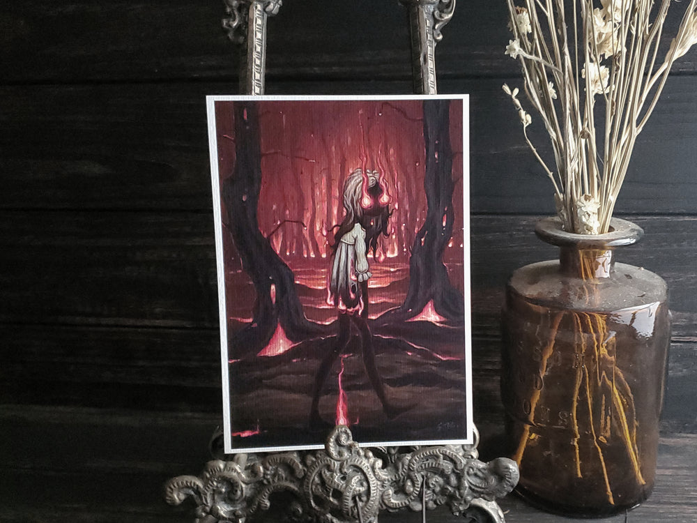 The Ember Witch lowbrow gothic print