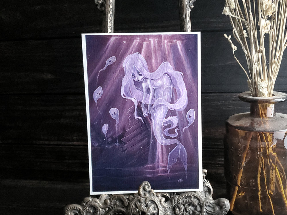 The Ghost ship lowbrow mermaid print
