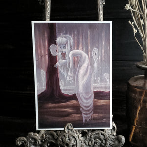 The Haunter lowbrow gothic ghost print