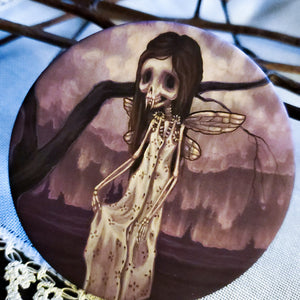 Daisy Bones large Pin Button -skeleton fairy