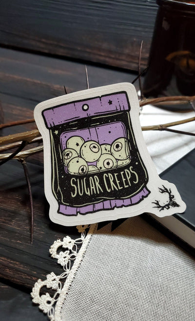 Sugar Creeps, Candy Sticker, Spooky Cute Food, Eyeballs