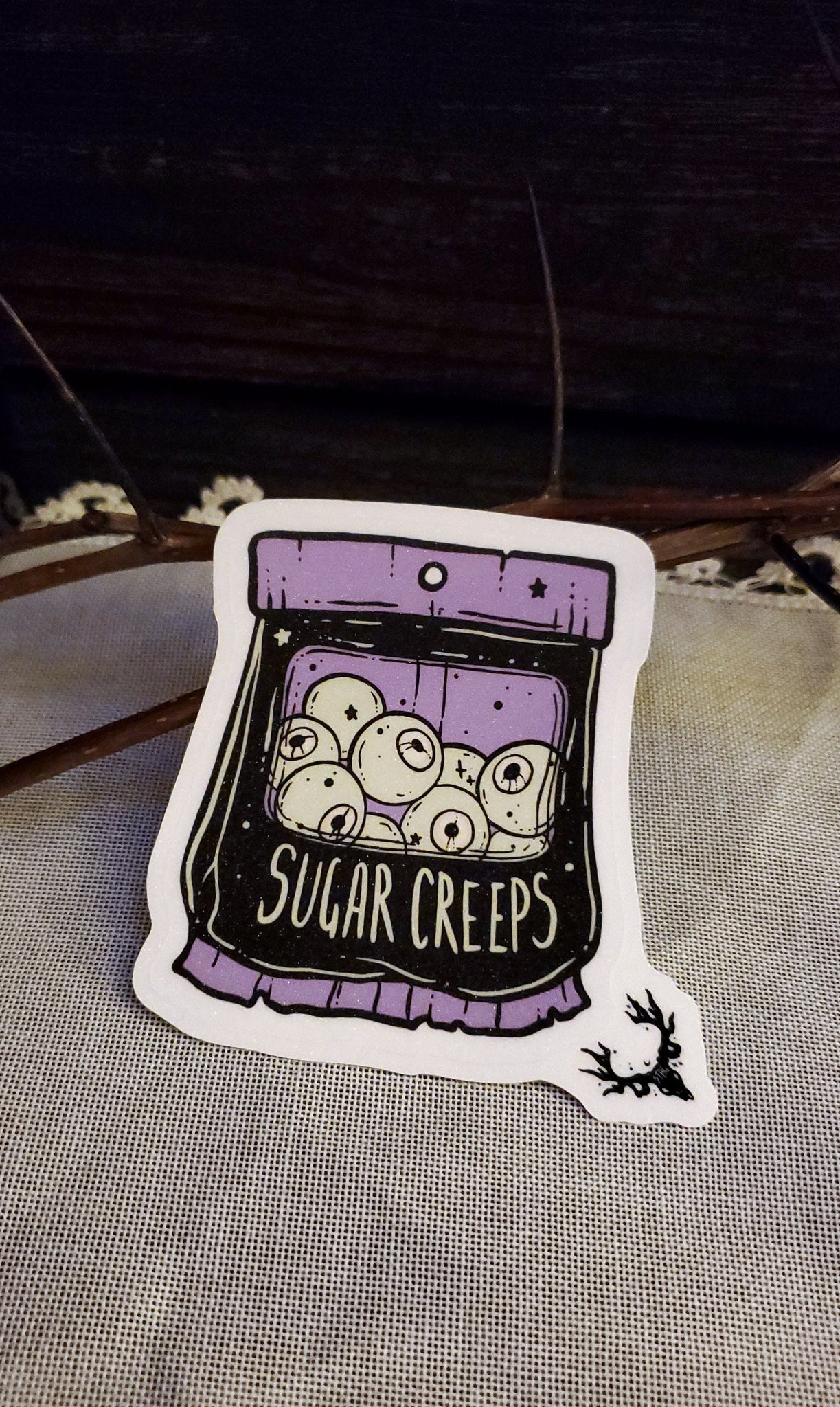 Sugar Creeps, Candy Sticker, Spooky Cute Food, Eyeballs