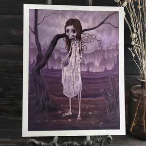 Daisy Bones - skeleton fairy art print