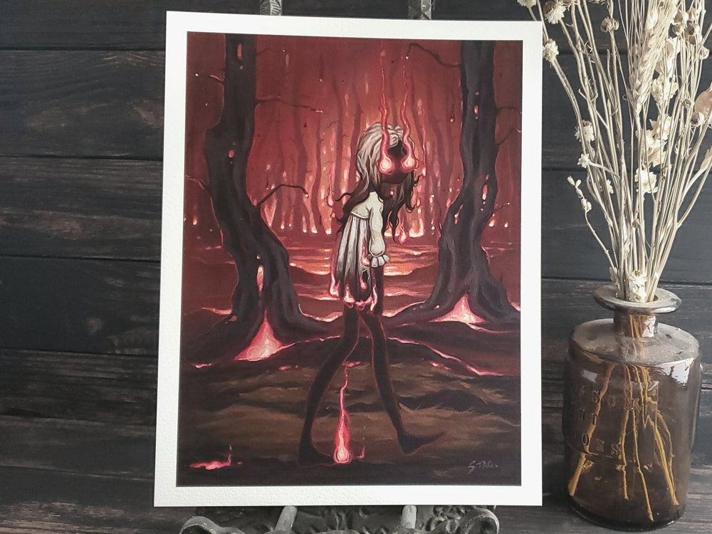 The Ember Witch - fire print