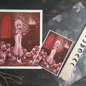 Vampire gothic art print - the countess