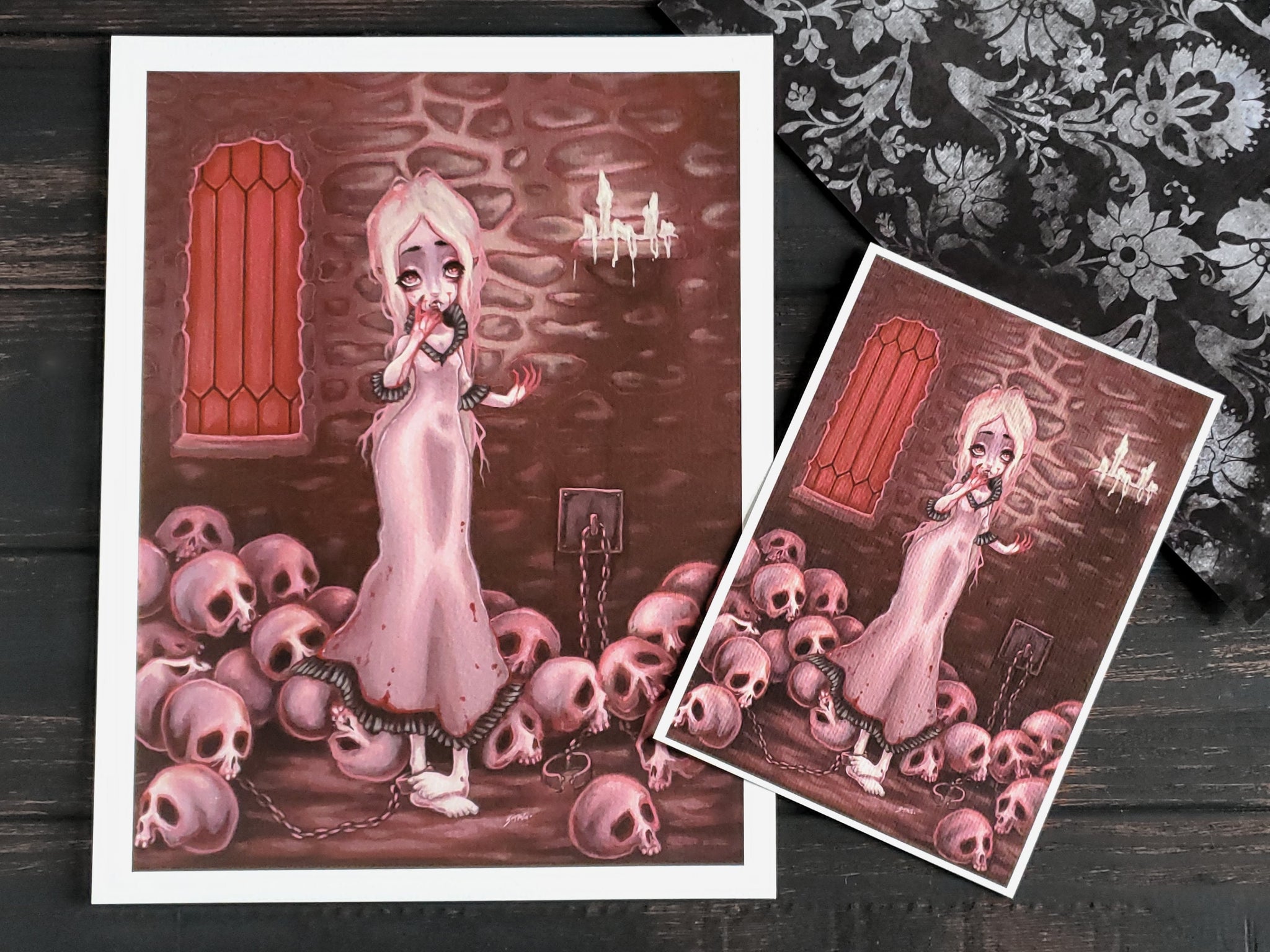 Vampire gothic art print - the countess