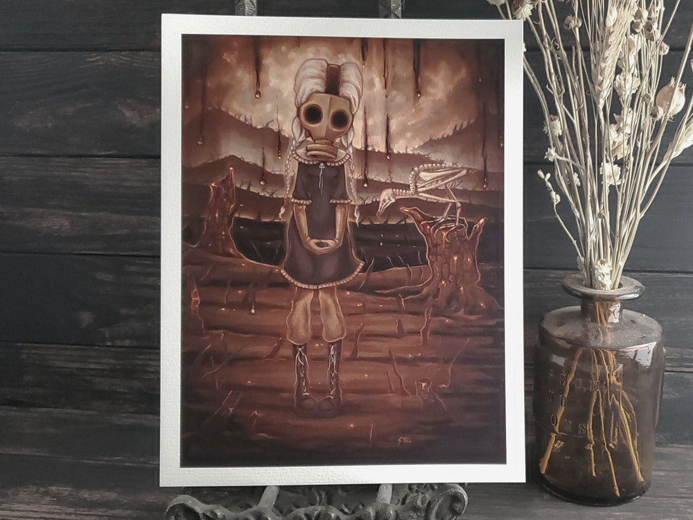 The Carrion- gas mask art print