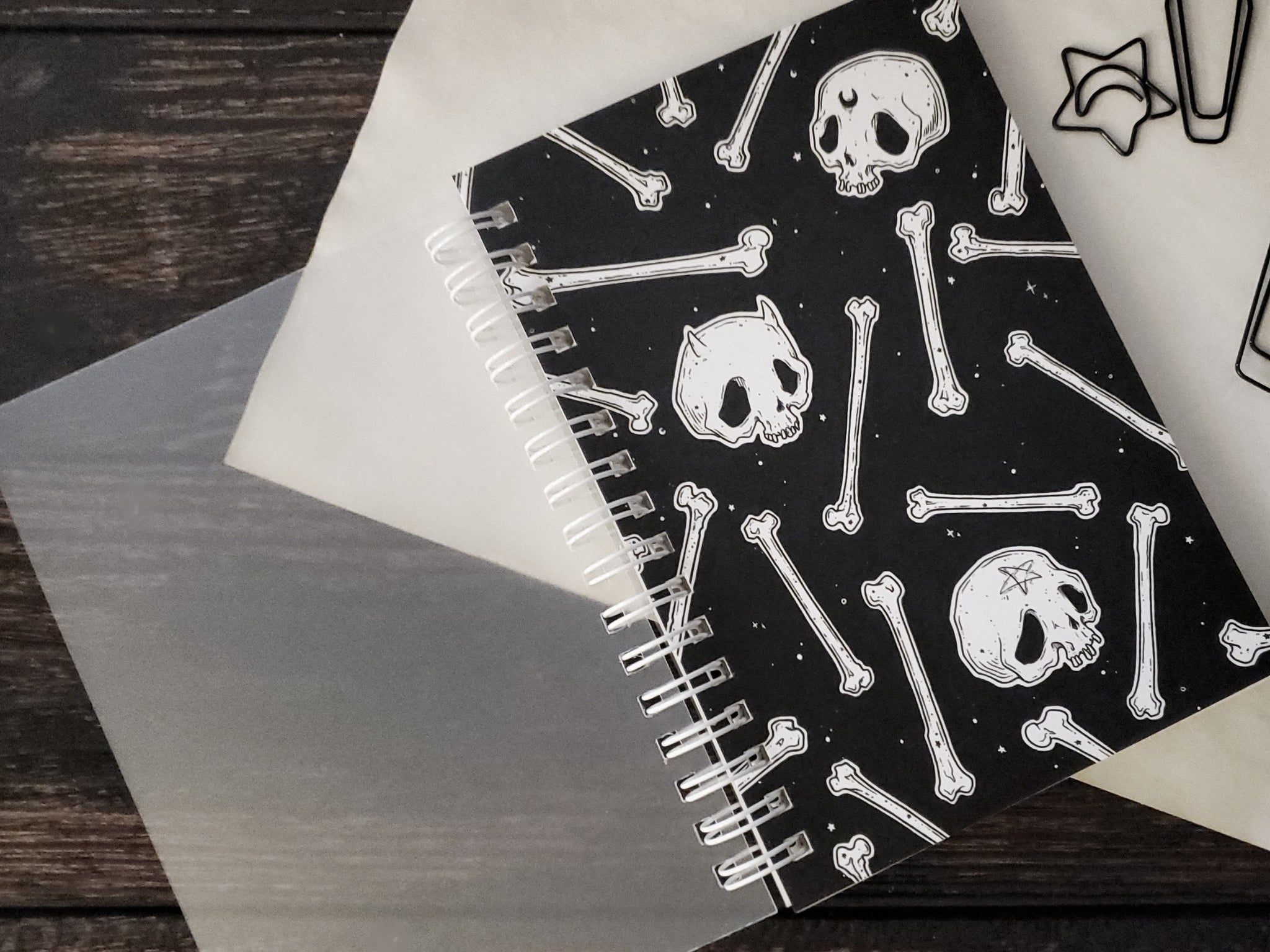 Bones & Skull reusable sticker book