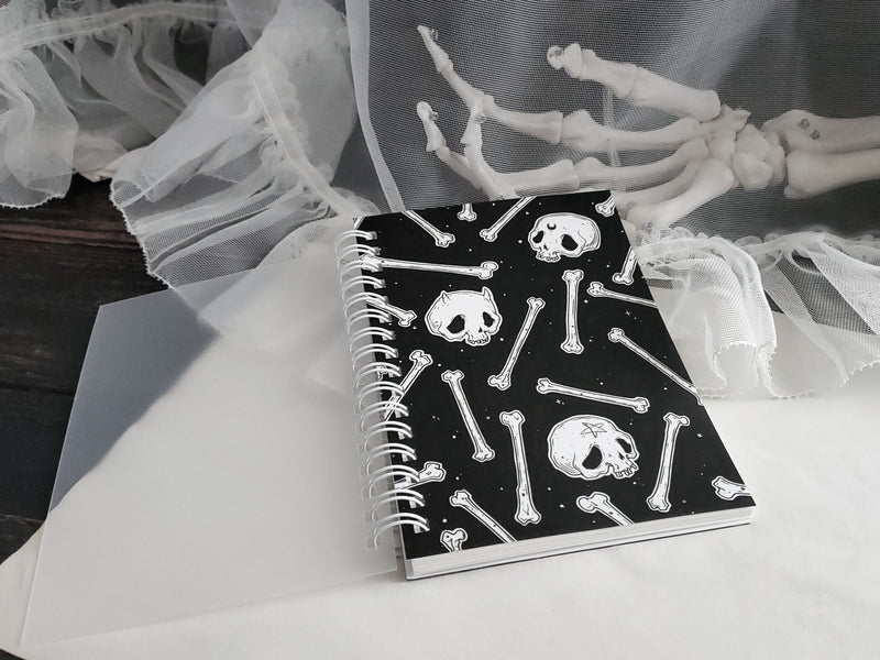 Bones & Skull reusable sticker book