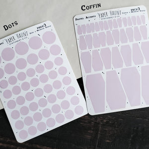 Pastel Purple sticker sheet