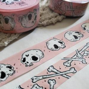 Skull and bone pink WASHI Tape