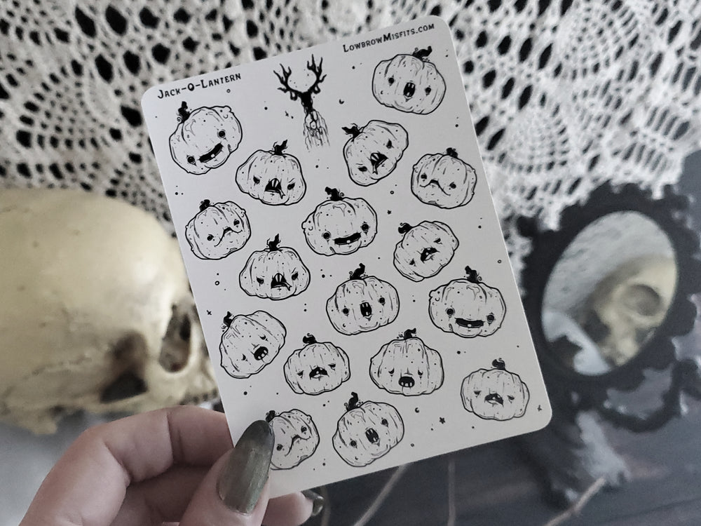 Jackolantern Emoji- Sticker sheet