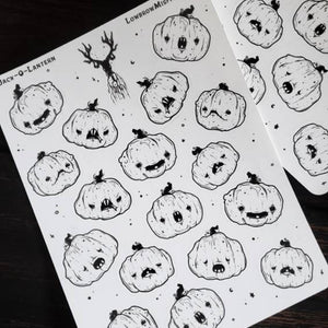 Jackolantern Emoji- Sticker sheet