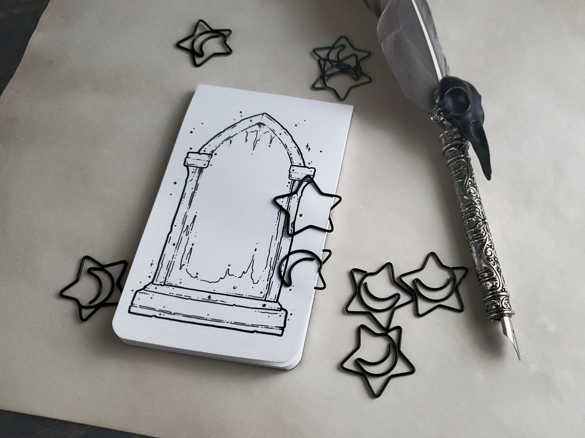 Tombstone White Memo Notepad