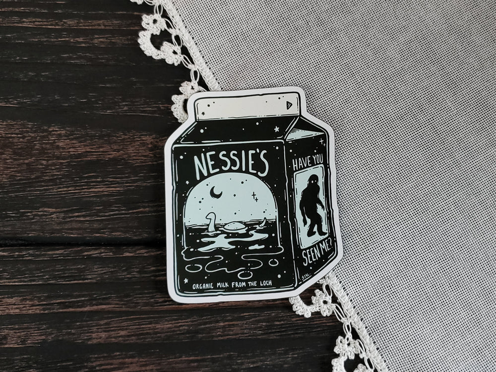 Nessie Milk Carton Magnet