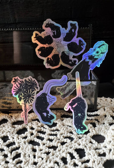 plague doctor holographic STICKER pack