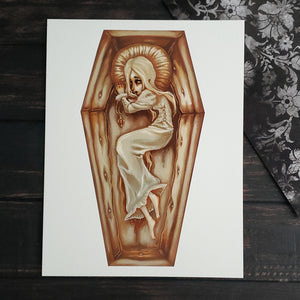 Sanguine- Vampire Coffin art print