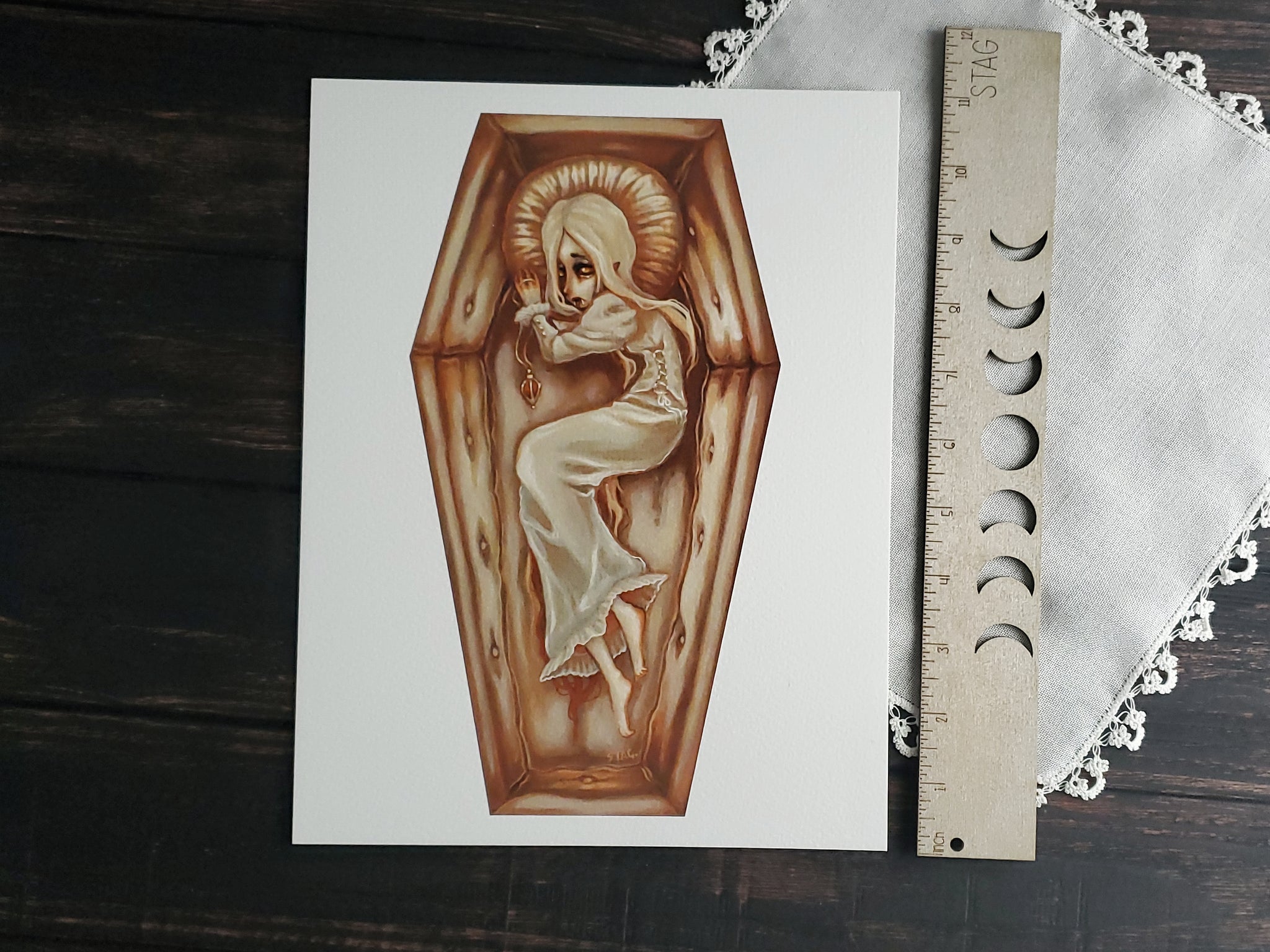 Sanguine- Vampire Coffin art print