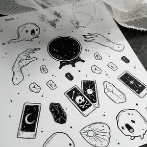 Seek- Witch sticker sheet